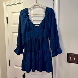 Altar’d State Navy Blue Mini Dress, Size Small